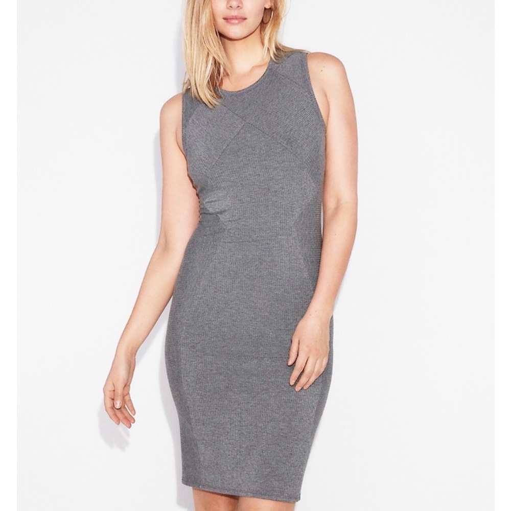 Express | Mixed Pattern Ribbed Sheath Dress *NWT*